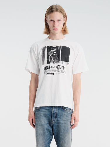 Neighborhood - NH X Osamu Nagahama T-shirt SS-1 in White