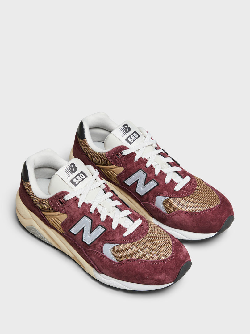 580 Sneakers in Washed Burgundy