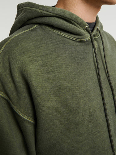 Neighborhood - Pigment Dyed Sweat Hoodie in Olive Drab