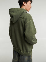 Neighborhood - Pigment Dyed Sweat Hoodie in Olive Drab