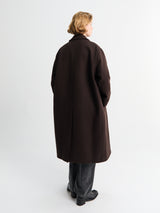 Studio Nicholson - Rounded Overcoat in Espresso