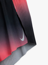 Nike - Women's AeroSwift Dri-FIT ADV 3in1 Running Shorts in Black, Bright Crimson and Metallic Silver