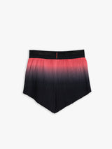 Nike - Women's AeroSwift Dri-FIT ADV 3in1 Running Shorts in Black, Bright Crimson and Metallic Silver