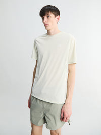 Nike - Solar Chase Short Sleeved Dri-Fit Top in Sea Glass and Summit White