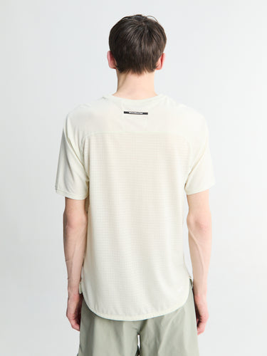 Nike - Solar Chase Short Sleeved Dri-Fit Top in Sea Glass and Summit White