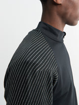 Nike - Dri-Fit half-zip running top in Black and Reflective Silver
