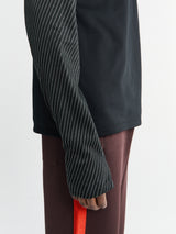Nike - Dri-Fit half-zip running top in Black and Reflective Silver