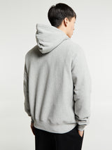 Noah - Wing Foot Core Logo Hoodie in Heather Grey