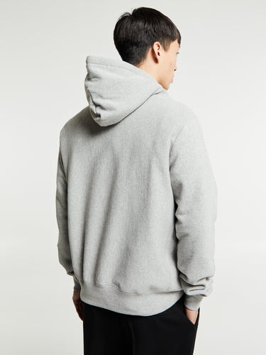 Noah - Wing Foot Core Logo Hoodie in Heather Grey