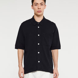 Norse Projects - Rollo Cotton Linen Shirt in Dark Navy