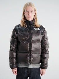 The North Face - Men's Pertex Nuptse Reversible Jacket in Lead TNF Black