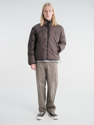The North Face - Men's Pertex Nuptse Reversible Jacket in Lead TNF Black