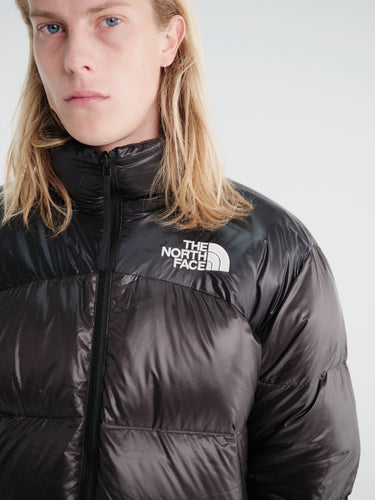 The North Face - Men's Pertex Nuptse Reversible Jacket in Lead TNF Black