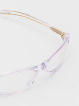Flatlist - Olympia Sunglasses in Clear Crystal and Clear Lens