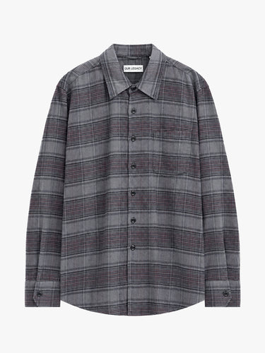 Our Legacy - Above Shirt in Faded Nocturne Check Flannel