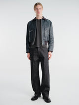 Our Legacy - Mini Bomber in Station Blue Pliable Bovine