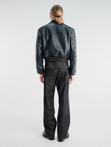 Our Legacy - Mini Bomber in Station Blue Pliable Bovine