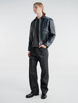 Our Legacy - Mini Bomber in Station Blue Pliable Bovine