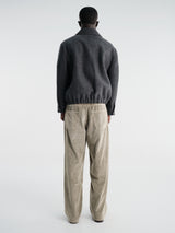 Dunst - Unisex Collared Wool Blouson in Charcoal Grey