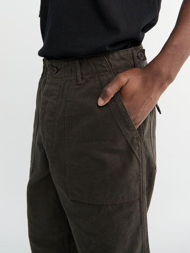 US Army Fatique Pants in Coffee Brown