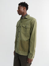 orSlow - U.S. Army Shirt in Dark Olive Stone