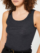 Oscalito - Wool and Silk Tank Top in Grey