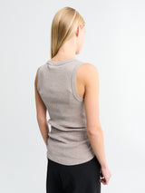 Oscalito - SP/L Cotone Costina Top in Beige
