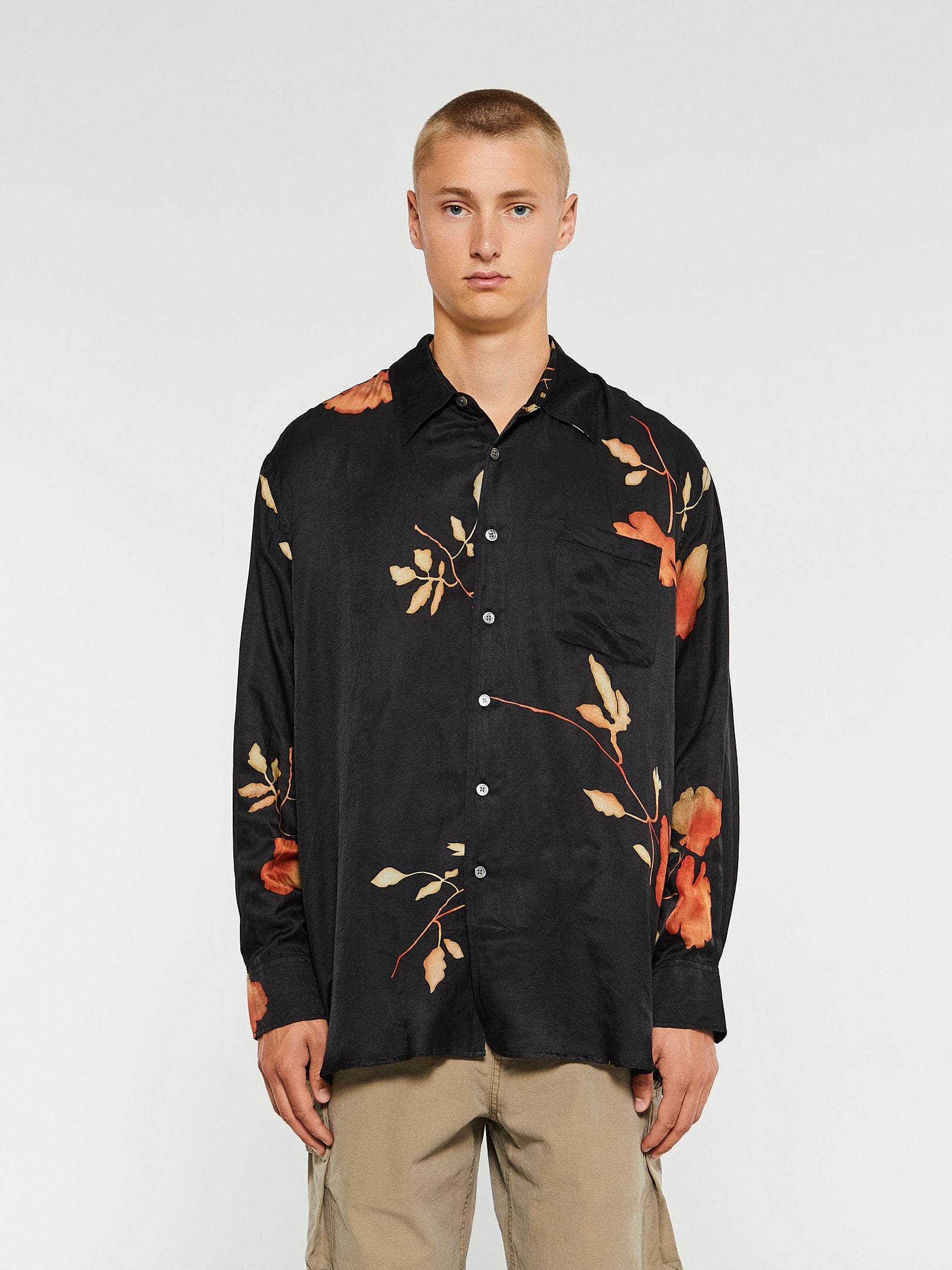 23aw OUR LEGACY ABOVE SHIRT Flower Print-