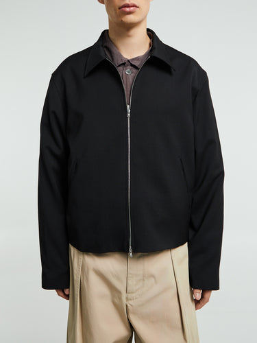 Our Legacy - Mini Jacket in Black Worsted Wool