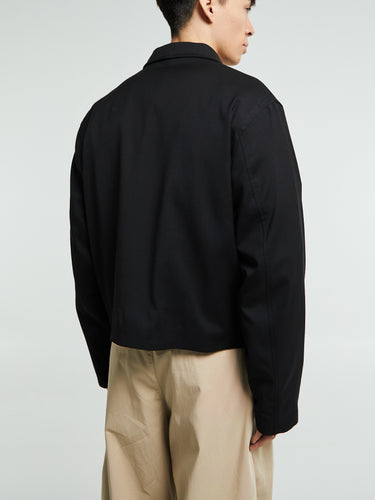 Our Legacy - Mini Jacket in Black Worsted Wool