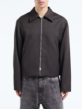 Our Legacy - Mini Jacket in Havana Brown Chain Wool