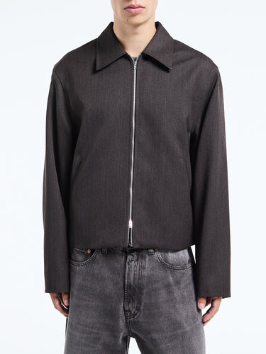 Our Legacy - Mini Jacket in Havana Brown Chain Wool