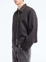 Our Legacy - Mini Jacket in Havana Brown Chain Wool