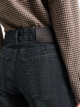 Our Legacy - Treble Cut in Black Coated Herringbone
