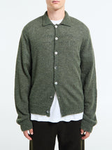 Our Legacy - Evening Polo in Moss Green Fuzzy Alpaca