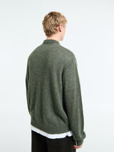 Our Legacy - Evening Polo in Moss Green Fuzzy Alpaca