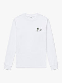 Palmes - Pennant Long-Sleeved T-Shirt in White