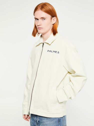 Palmes - Tower Zip Jacket in Off-White