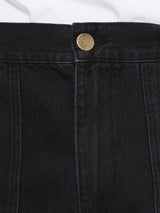 Palmes - Twill Patch Trousers in Black