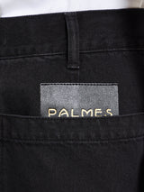 Palmes - Twill Patch Trousers in Black