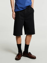 Palmes - Twill Patch Shorts in Black