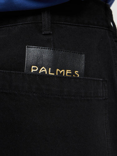 Palmes - Twill Patch Shorts in Black