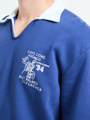 Palmes - Forever Open Rugby Shirt in Blue