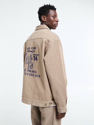 Palmes - Forever Zip Jacket in Fossil
