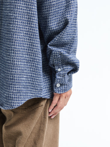 Palmes - Cotton Mouline Shirt in Blue