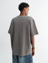 Palmes - Logo T-Shirt in Charcoal