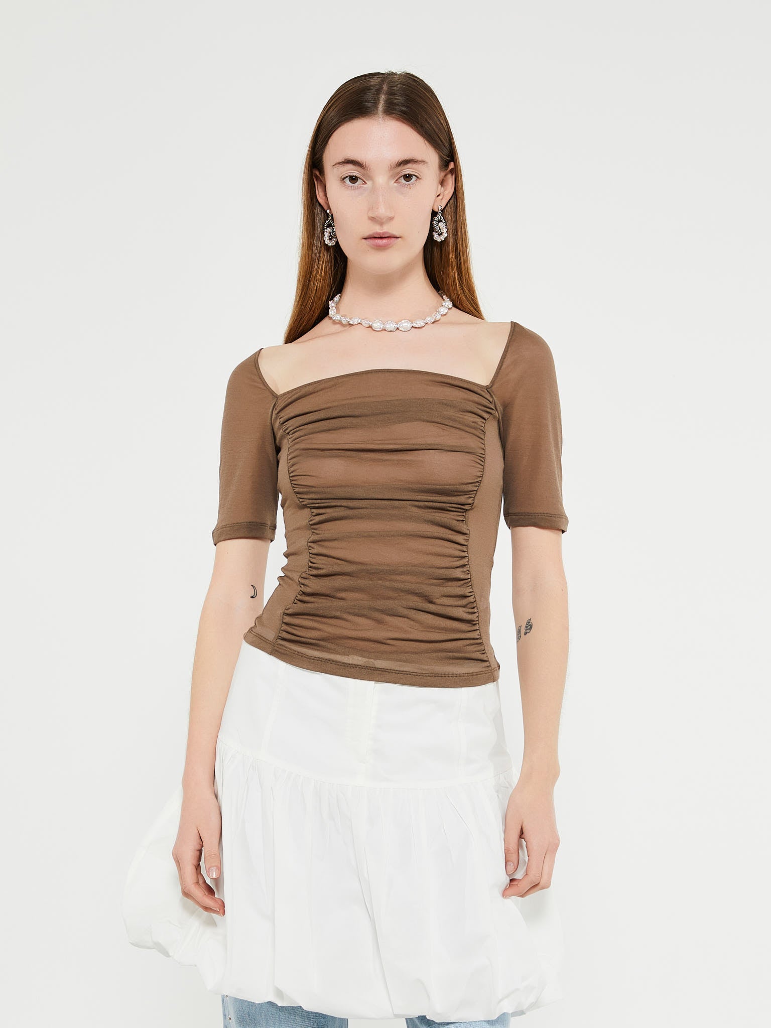 Pixy Top in Taupe