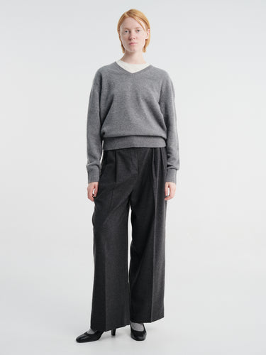 Dunst - Winter Flannel Slacks in Charcoal Grey
