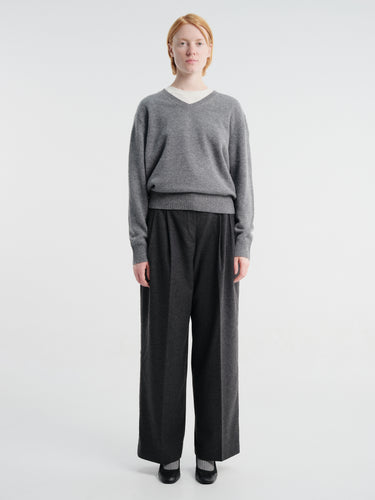 Dunst - Winter Flannel Slacks in Charcoal Grey