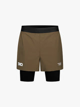 Pas Normal Studios - T.K.O. Balance 2-in-1 Shorts in Dark Stone